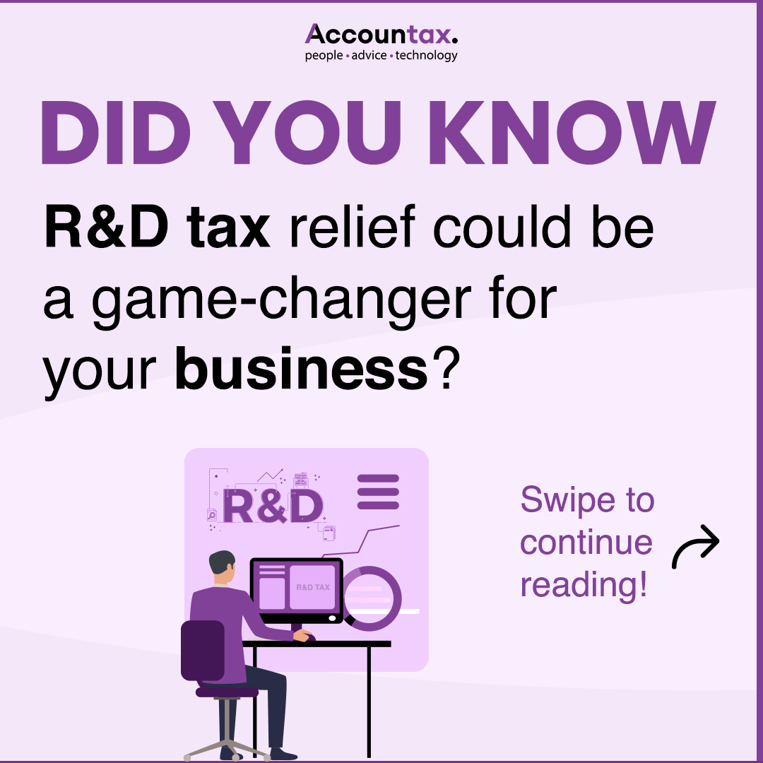 #1
Don't miss out on valuable tax savings! Your business could be eligible for R&amp;D tax relief. Let's unlock your innovation potential together.
#rdtaxrelief #taxincentive #financialboost #researchanddevelopment