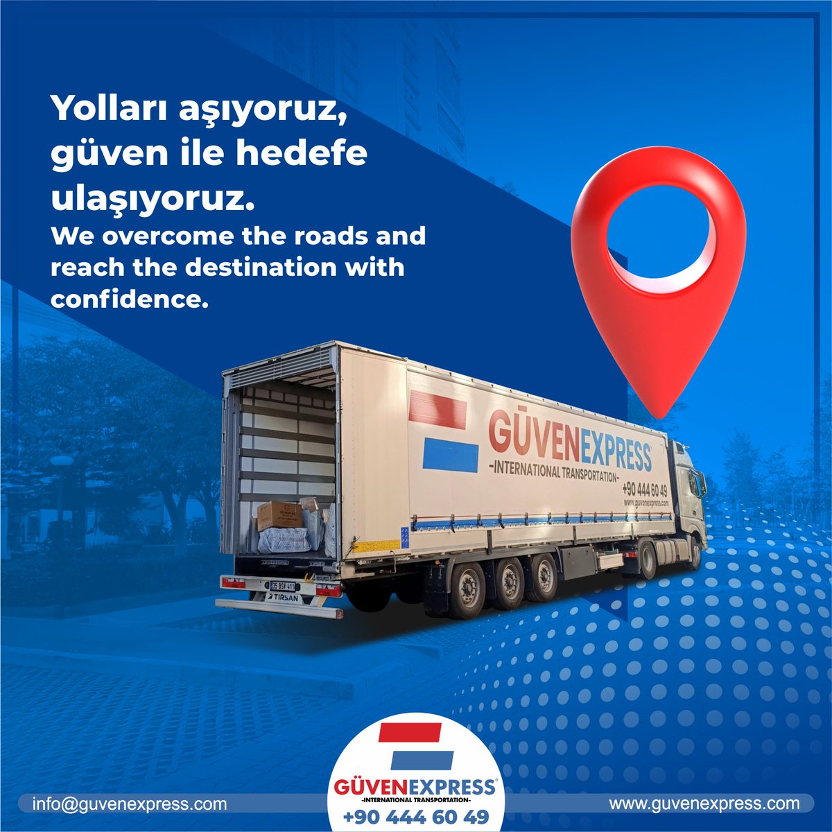 guvenexpress's tweet photo. Yolları aşıyoruz, güven ile hedefe ulaşıyoruz.

We overcome the roads and reach the destination with confidence.

#GuvenExpress #europelogistics #avrupataşımacılık #logistics #europeantransport #transportation #evdenevenakliyat #taşımacılık #housetohouse #HouseTransportation https://t.co/7dDExq3VZo