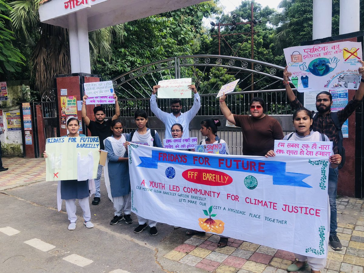 Global Climate Strike🪧 #2024 #Bareilly 
#India #FridaysforFuture #GCS