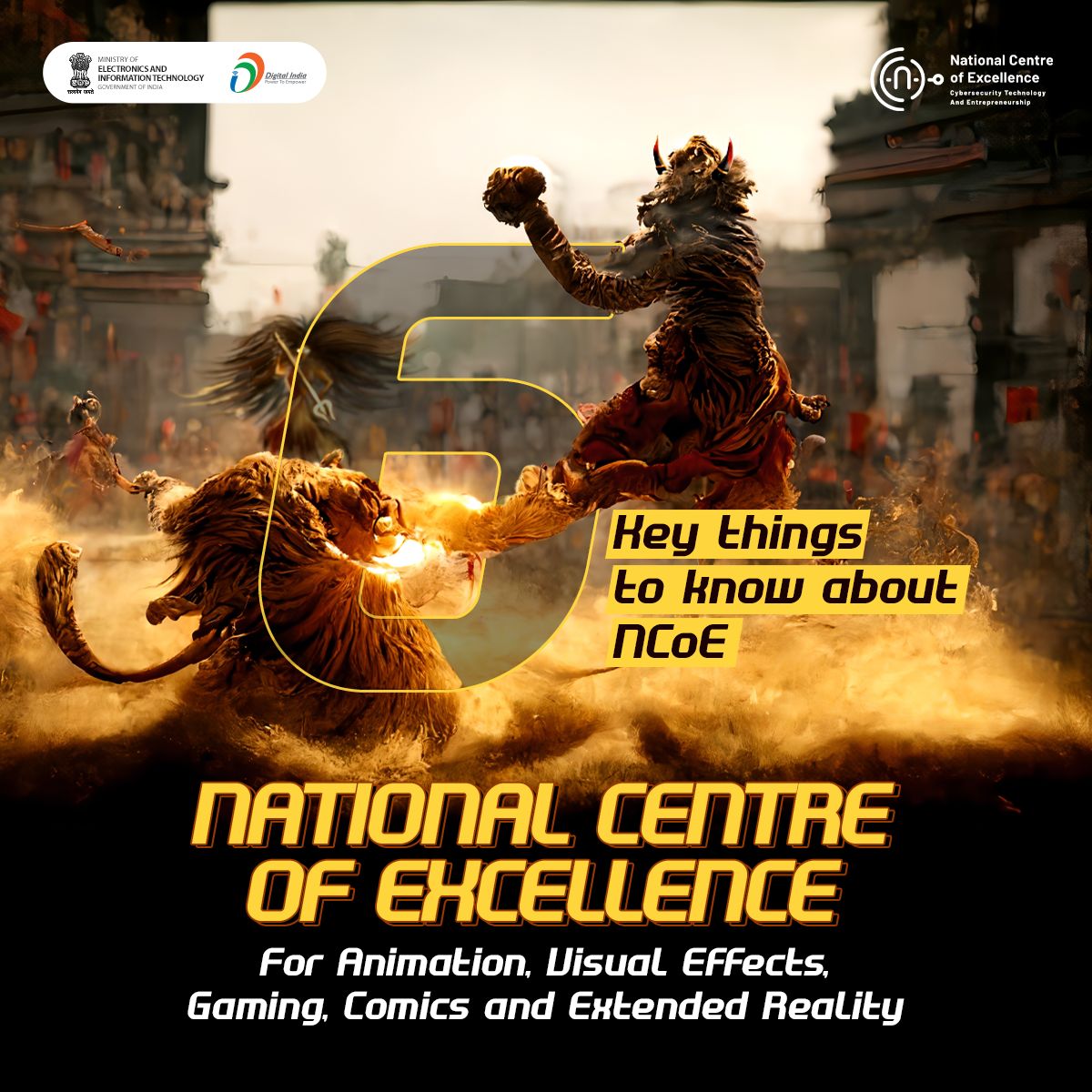 _DigitalIndia's tweet image. Get ready to be a part of India&apos;s booming creator economy! The recently approved NCoE will enhance India’s soft power globally &amp;amp; attract foreign investment by positioning India as a content hub for providing state-of-the-art content. #DigitalIndia #AVGCXR #ContentCreators #Gaming