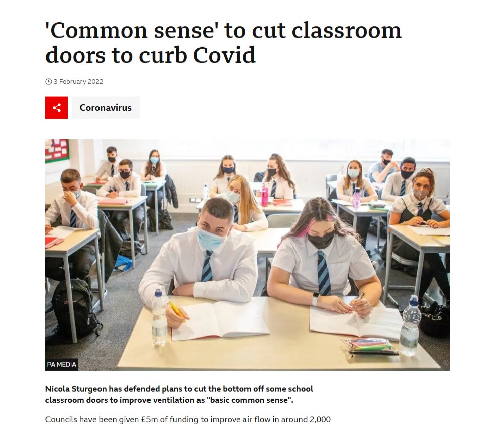 Does anyone know if this " common sense" use of £5 million ever took place. Are there Scottish school doors still missing their bottom few inches? And if not what happened to the £5 million?