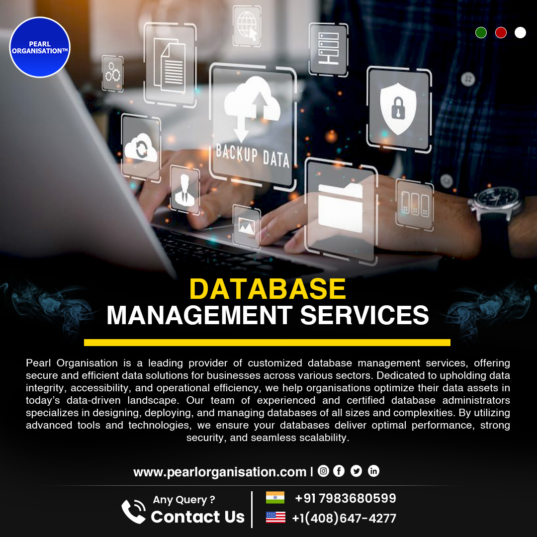 pearlorgs's tweet image. Database management services:

Pearl Organisation is a leading provider of customized database management services, offering secure and efficient data solutions for businesses across various sectors. 

pearlorganisation.com

#Pearl_Organisation #databasemanagementsystem