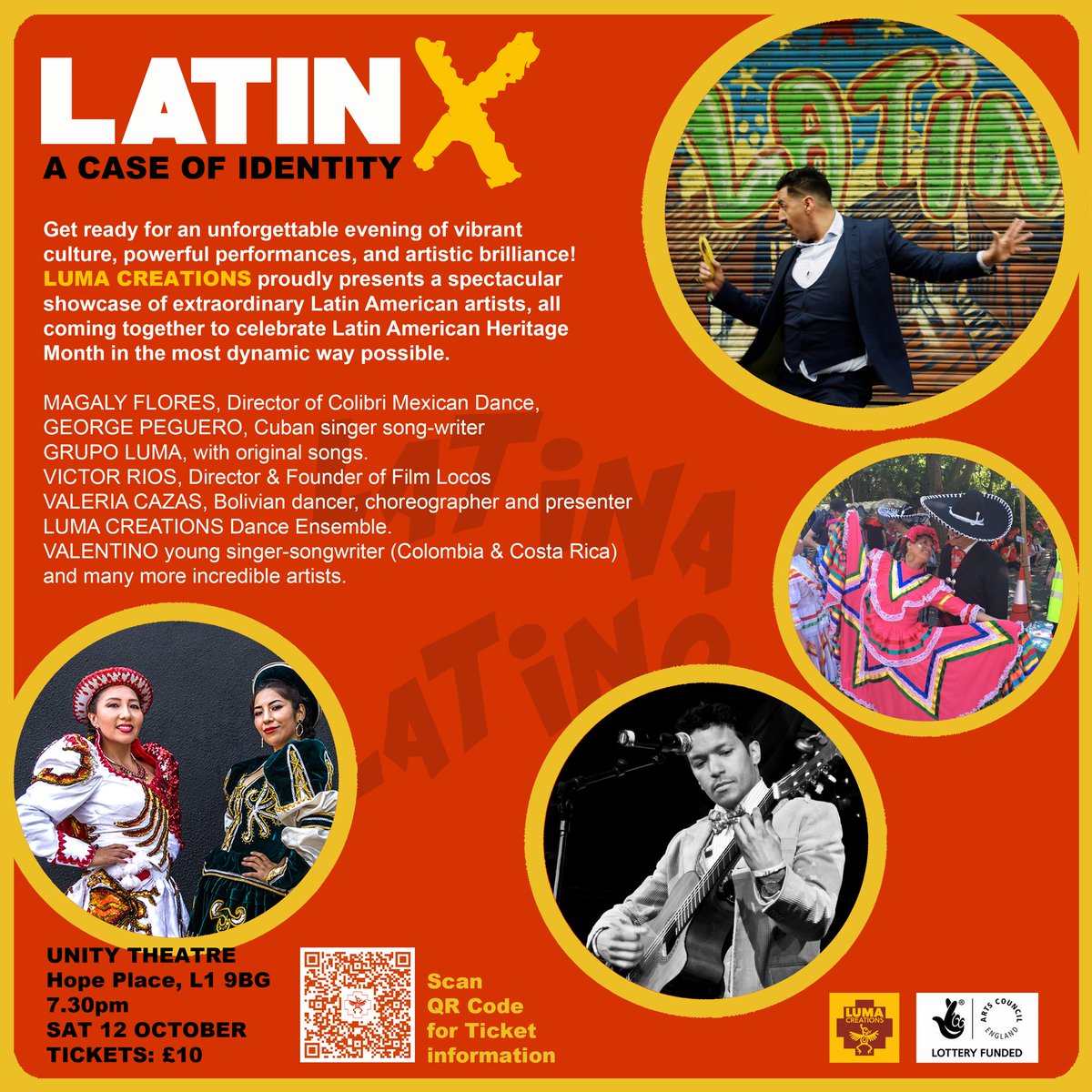 LUMA CREATIONS (@lumacreations) on Twitter photo LUMA CREATIONS proudly presents a spectacular showcase of extraordinary Latin American artists, celebrating #LatinAmericanHeritageMonth in the most dynamic way possible.
Saturday 12 October <a href="/unitytheatre/">Unity Theatre 🧡</a>
Tickets: tinyurl.com/cab2y4tz
#LatinAmericanCulture #Liverpool LUMA CREATIONS proudly presents a spectacular showcase of extraordinary Latin American artists, celebrating #LatinAmericanHeritageMonth in the most dynamic way possible.
Saturday 12 October <a href="/unitytheatre/">Unity Theatre 🧡</a>
Tickets: tinyurl.com/cab2y4tz
#LatinAmericanCulture #Liverpool