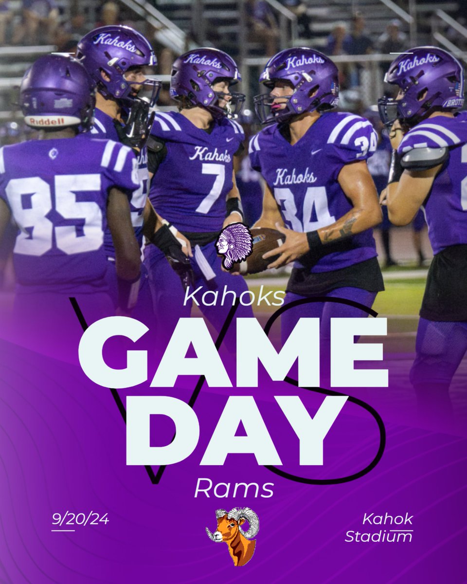 Kahok Football welcome the Mt. Vernon Rams to Kahok Stadium!  Kickoff is 7 pm.  Go Kahoks #thekahokway