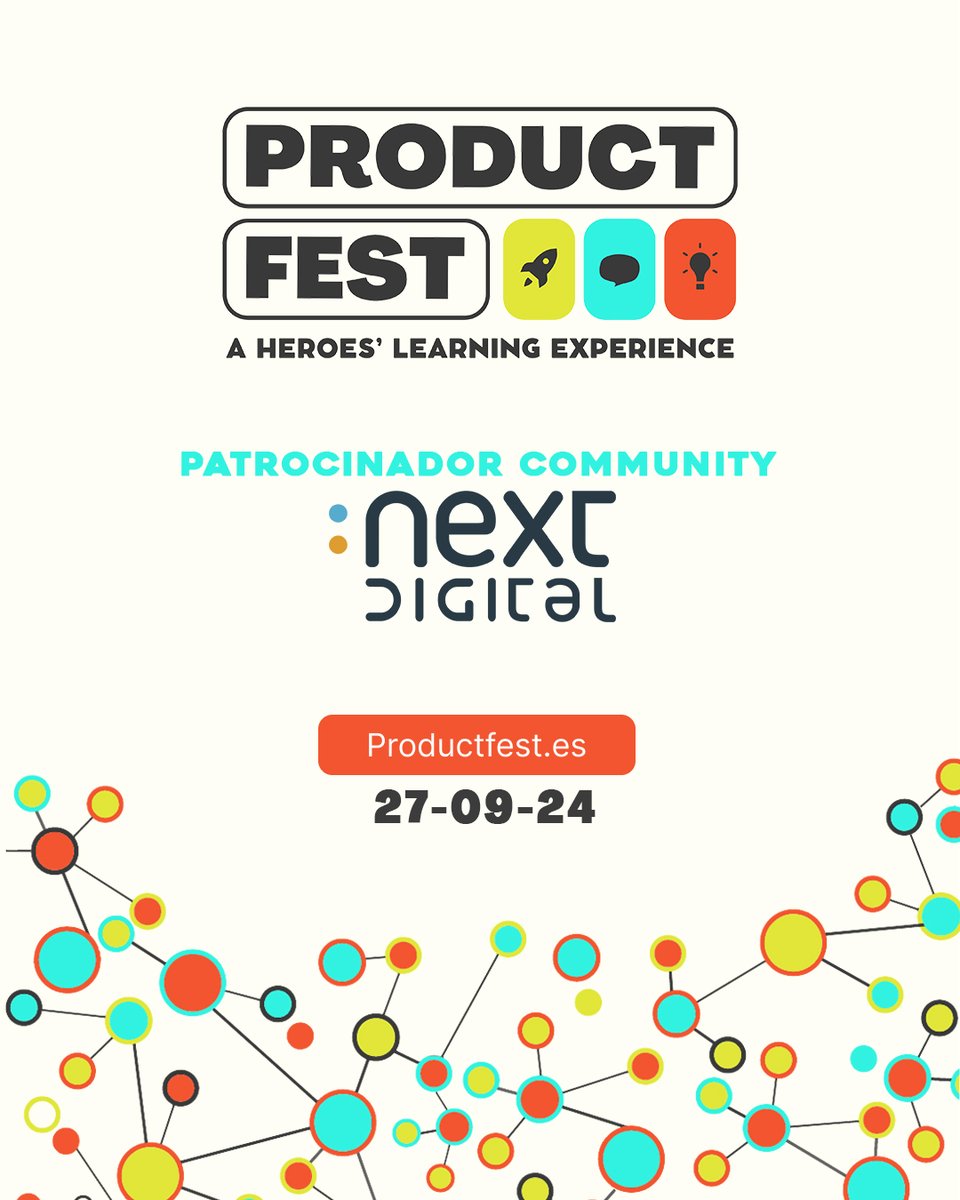 Bienvenido <a href="/nextdigitalhub/">NEXT DIGITAL</a> al #ProductFest24! Con su especialidad en #software, analítica avanzada e #IA para sectores como la aviación y logística, grabarán todas las charlas del evento para que nada se quede en el aire✈️+ Info de nuestro patrocinador 👉nextdigital.es