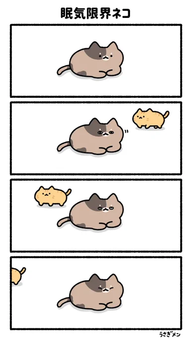 眠気限界ネコ 