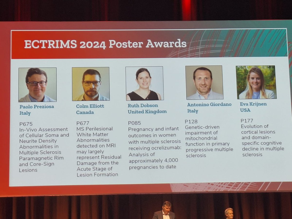 Mennoke's tweet image. Thank you @ECTRIMS for a great conference! So proud of the many plenary lectures and posters from our @MScentrum020, great to see so much translation between our subspecialties. And: Best poster award goes to our very own Eva Krijnen! See you all next year!