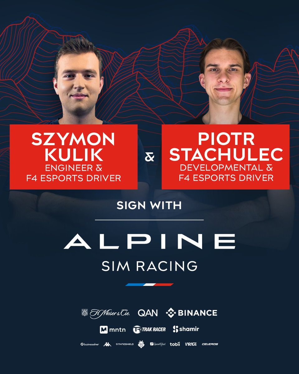 🚨ANNOUNCEMENT🚨

I'm excited to announce that I'm joining <a href="/AlpineSimRacing/">Alpine Sim Racing</a> as an Engineer. Can't wait to finally start working in a professional environment after a very successful last year!

Thanks to Alpine and <a href="/G2simracing/">G2 Sim Racing</a> for the chance💙