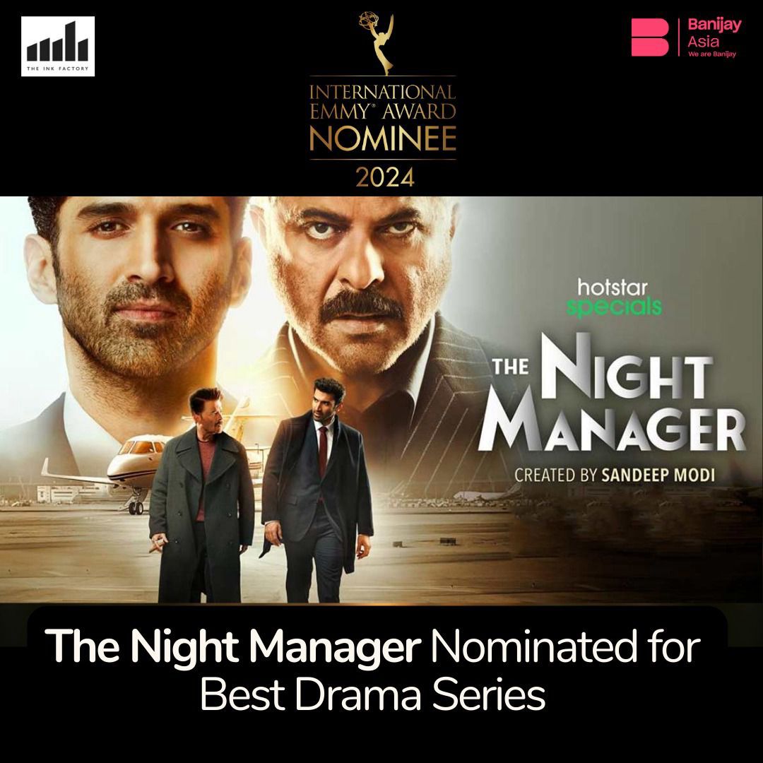 The Night Manager" gets nominated to EMMYs - the only series from India! Kudos to <a href="/banijayasia/">Banijay Asia</a>, <a href="/inkfactory/">Ink Factory</a>, @disneyhotstarplus.

<a href="/AnilKapoor/">Anil Kapoor</a> #AdityaRoyKapur <a href="/TillotamaShome/">Tillotama Shome</a> #SobhitaDhulipala <a href="/banijayasia/">Banijay Asia</a> <a href="/deepak30000/">Deepak Dhar</a> <a href="/imrc_rajesh/">RajeshChadhaa</a>  <a href="/banijaygroup/">King Radu</a> <a href="/sandeep_modi/">Sandeep Modi</a> <a href="/priyankaghose13/">Priyanka Ghose</a>