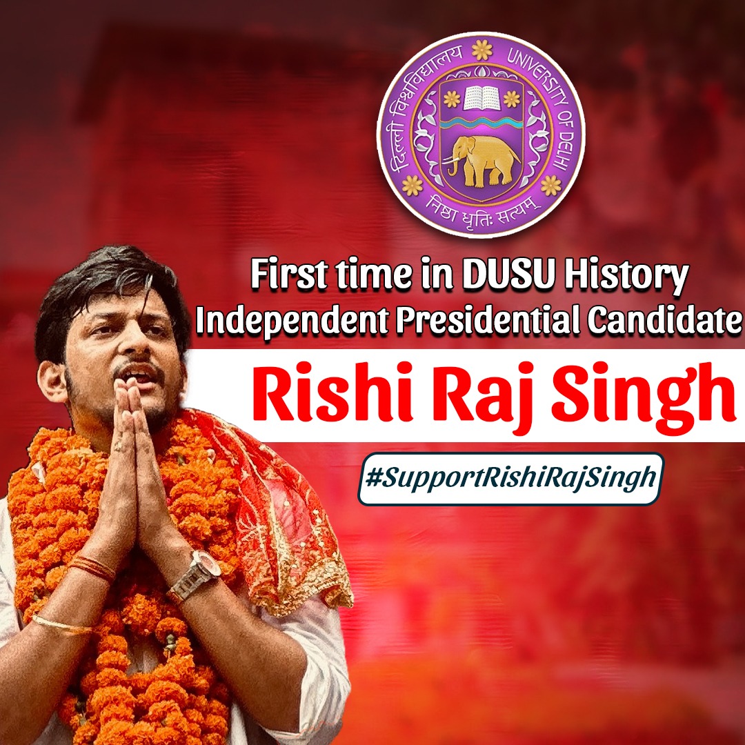 VoxSphere_News's tweet image. @rishiraj_singh1
Independent Presidential Candidate DUSU 2024
#SupportRishiRajSingh #dusu2024 #delhiuniversity