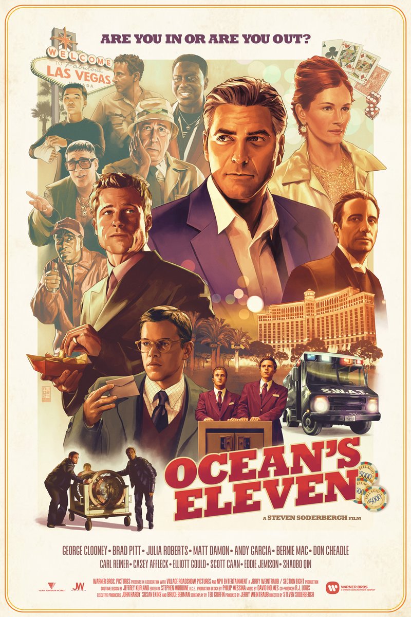 alucard8791's tweet image. &quot;Ocean&apos;s Eleven&quot;
#stevensoderbergh #movie #art #design #poster by @au_lorenzo 
instagram.com/aurelio.lorenz…