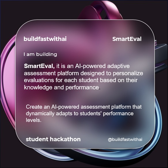 anirock1153216's tweet image. I am very excited in participating the GenAI Hackathon which is conducted  by buildfastwithai.

Thank you for this opportunity!!
This is my Idea post card.

#buildfastwithai 
#educhain #eduhackathon