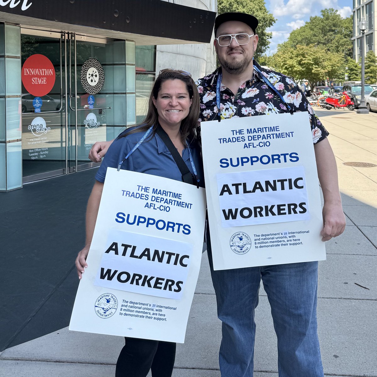 Maritime Trades Department, AFL-CIO (@maritime_trades) on Twitter photo MTD Exec. Secretary-Treasurer Mark Clements and Chief of Staff Brittanie Potter were out in support today for the <a href="/theatlunion/">The Atlantic Union</a> and <a href="/WBNG32035/">Washington-Baltimore News Guild</a>. Workers at The Atlantic have been bargaining for over two years with the mag’s management for a better contract. MTD Exec. Secretary-Treasurer Mark Clements and Chief of Staff Brittanie Potter were out in support today for the <a href="/theatlunion/">The Atlantic Union</a> and <a href="/WBNG32035/">Washington-Baltimore News Guild</a>. Workers at The Atlantic have been bargaining for over two years with the mag’s management for a better contract.