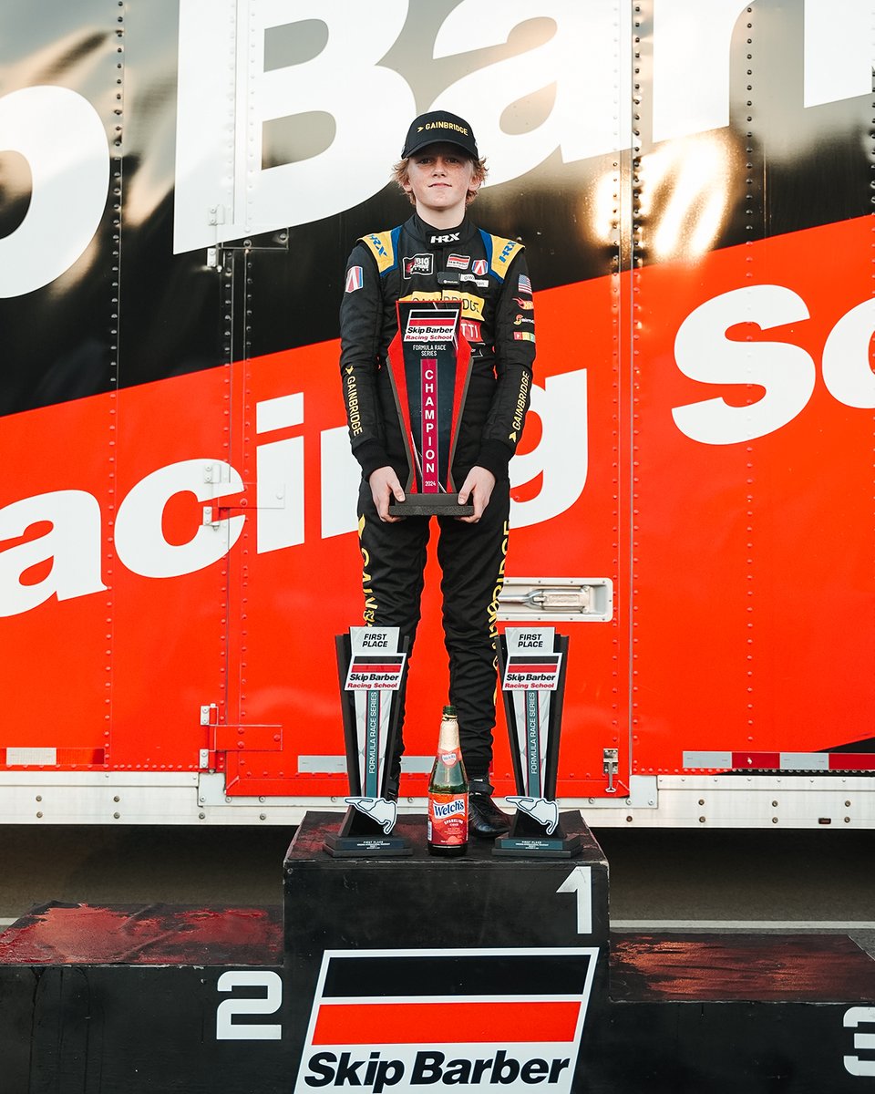 Andretti Global (@andrettiglobal) on Twitter photo Oliver Wheldon is the 2024 <a href="/SkipBarberRS/">Skip Barber Racing School</a> champion! 🏆
Oliver finished the season with 9 wins and 12 podiums over 14 races. He won 9 of the last 10 races of the season and led every lap in both races at <a href="/VIRNow/">VIRginia International Raceway</a> for the season finale 👏 Oliver Wheldon is the 2024 <a href="/SkipBarberRS/">Skip Barber Racing School</a> champion! 🏆
Oliver finished the season with 9 wins and 12 podiums over 14 races. He won 9 of the last 10 races of the season and led every lap in both races at <a href="/VIRNow/">VIRginia International Raceway</a> for the season finale 👏