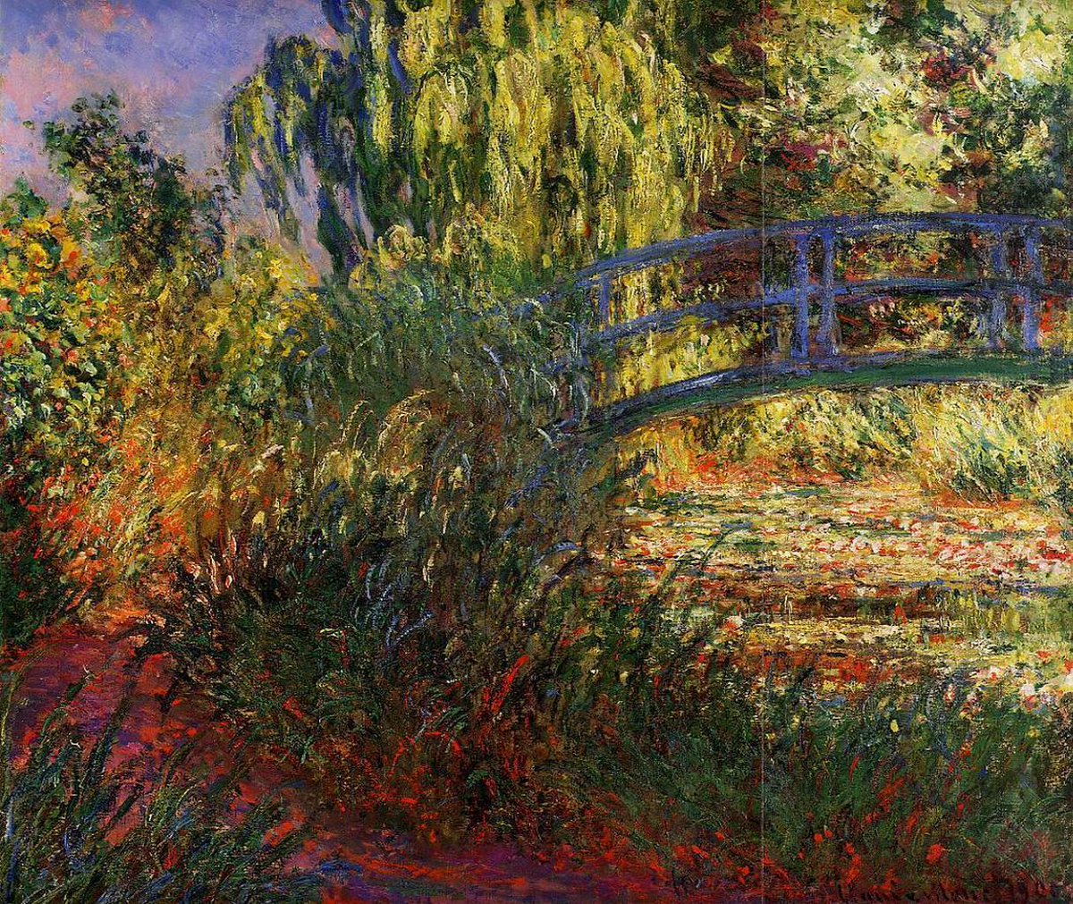 The Japanese Bridge (The Water-Lily Pond and Path by the Water), 1900