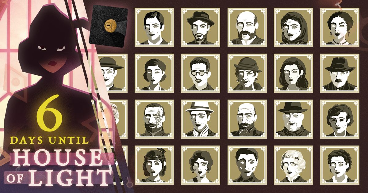 HOUSE OF LIGHT launches in 6 days!

Once you've received a writing-case, you can record addresses from the calling-cards left by visitors and invite them back to the House.

📅 Thurs 26th Sept
🕕 6PM BST / 10AM PDT
🖤 Steam buff.ly/3XHvwXI 
💜 GOG buff.ly/3TC6HKH