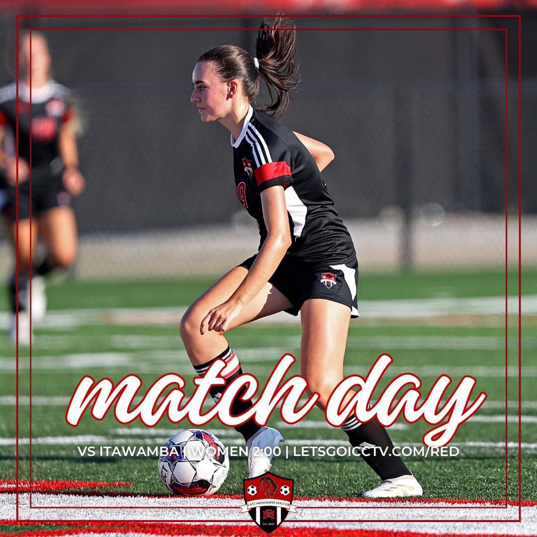 It's match day for the soccer Lions! The men's and women's teams will be at Itawamba today. Women kick off at 2:00 PM, and the men will follow. Watch today's matches at letsgoicctv.com/red