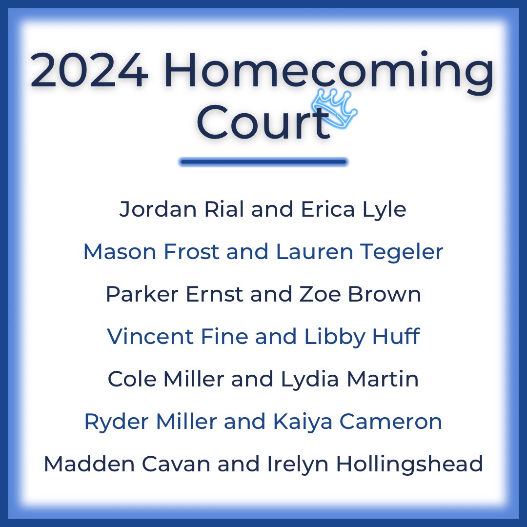 Your 2024 Homecoming Court!