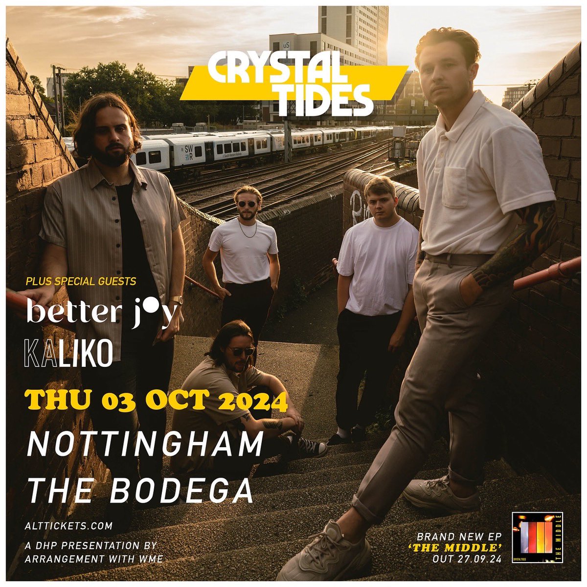 🔔 NOTTINGHAM 🔔 

Glad to be coming back to Notts supporting the huge <a href="/crystaltidesuk/">Crystal Tides</a> alongside the amazing <a href="/betterjoymusic/">better joy</a> <a href="/bodeganotts/">The Bodega</a> 3/10 !!!

Get tickets from our linktree below, can’t wait to be out there with you all x

linktr.ee/kaliko_band