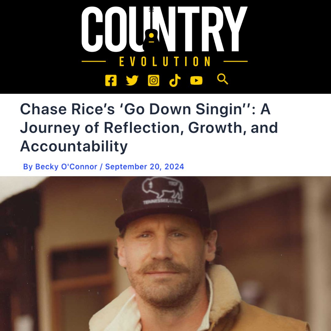Country Evolution (@countryevolutn) on Twitter photo 🎶 <a href="/ChaseRiceMusic/">Chase Rice</a>’s new album Go Down Singin’ is out now! In this powerful 11-song journey, Rice reflects on life’s ups and downs, offering a raw and authentic look at personal growth, loss, and finding yourself. 👉bit.ly/3zgcfDv
#ChaseRice #CountryMusic #newmusicfriday 🎶 <a href="/ChaseRiceMusic/">Chase Rice</a>’s new album Go Down Singin’ is out now! In this powerful 11-song journey, Rice reflects on life’s ups and downs, offering a raw and authentic look at personal growth, loss, and finding yourself. 👉bit.ly/3zgcfDv
#ChaseRice #CountryMusic #newmusicfriday