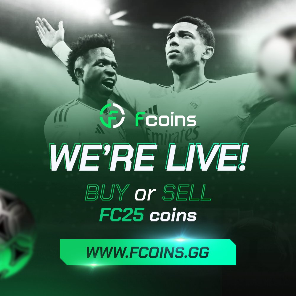 🎉 We are officially LIVE! 🎉

We’re excited to announce that FCOINS.GG is now open! 🔥 
You can now buy coins for FC25 and start building your dream team! ⚽💰

⚡️ Fast delivery
🔒 Safe transactions
🏆 Best prices

Don’t wait, visit fcoins.gg 
#FC25
