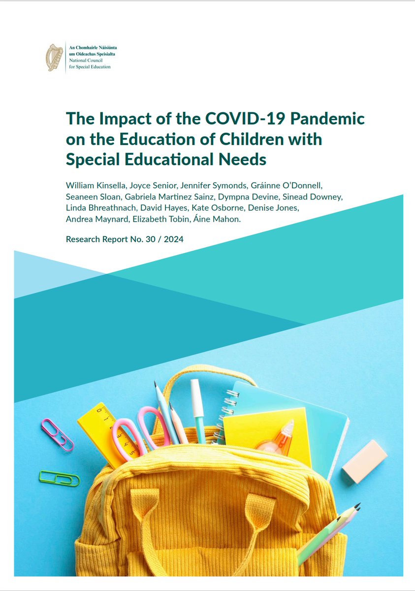 ncseirl's tweet photo. The Report on the Impact of COVID-19 Pandemic on Children with Special Educational Needs is available to download from the NCSE website: https://t.co/ljDHbxFmom https://t.co/TyuJp3eZxV
