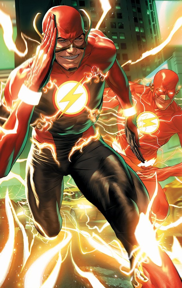 SplitDaAtom's tweet photo. Best looks at the new Flash suit so far https://t.co/N7BqRYTTzX