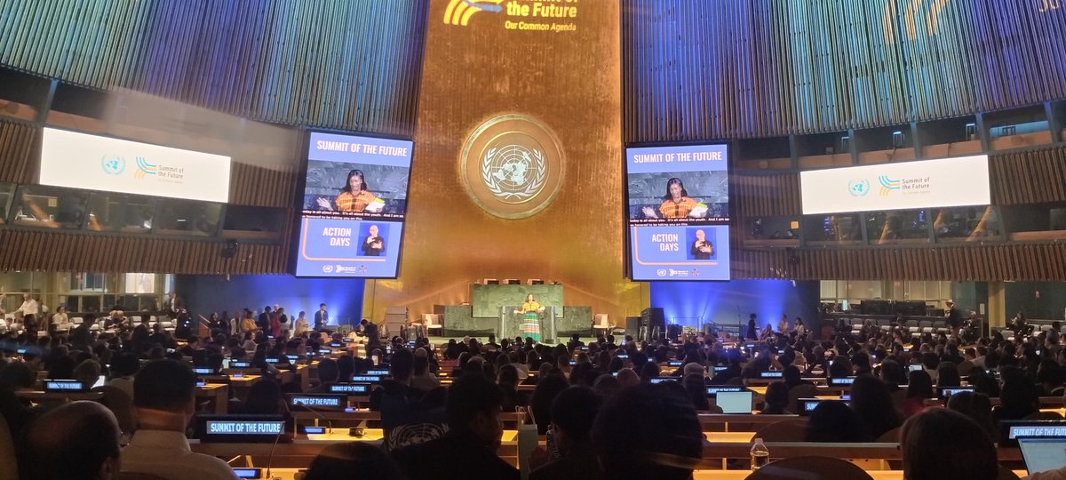 We are live at the #SummitOfTheFuture 2024 #YouthAction #TheFutureWeWant
