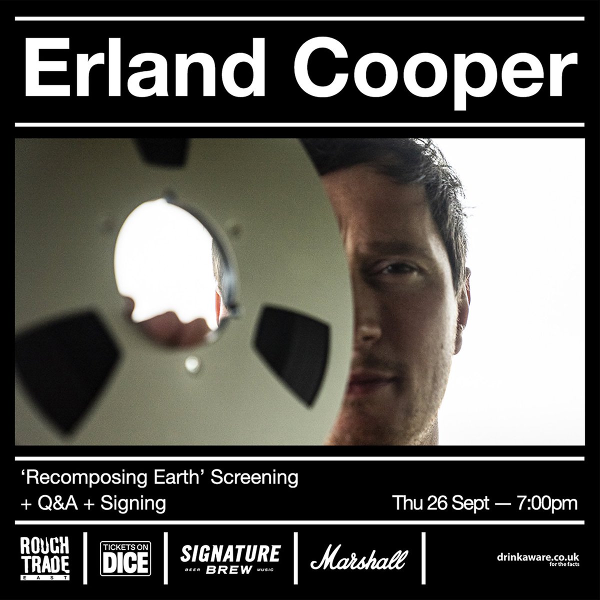 Ahead of its Autumn festival run, we'll be doing an intimate preview screening of our film 'Recomposing Earth' next Thursday at <a href="/RoughTrade/">Rough Trade</a> East, alongside a Q&amp;A with @ErlandCooper and myself. The preview is limited – grab yourself a ticket below:

dice.fm/event/929px7-e…