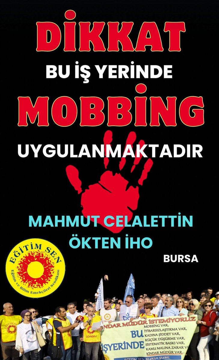 Eğitim-öğretim, 
Evrensel İnsani Değerler gerektirir.
<a href="/tcmeb/">Millî Eğitim Bakanlığı</a>
<a href="/Yusuf__Tekin/">Yusuf Tekin</a>
Mahmut Celalettin Ökten İHO'da şiddet var.
#KindarMüdürOlmaz