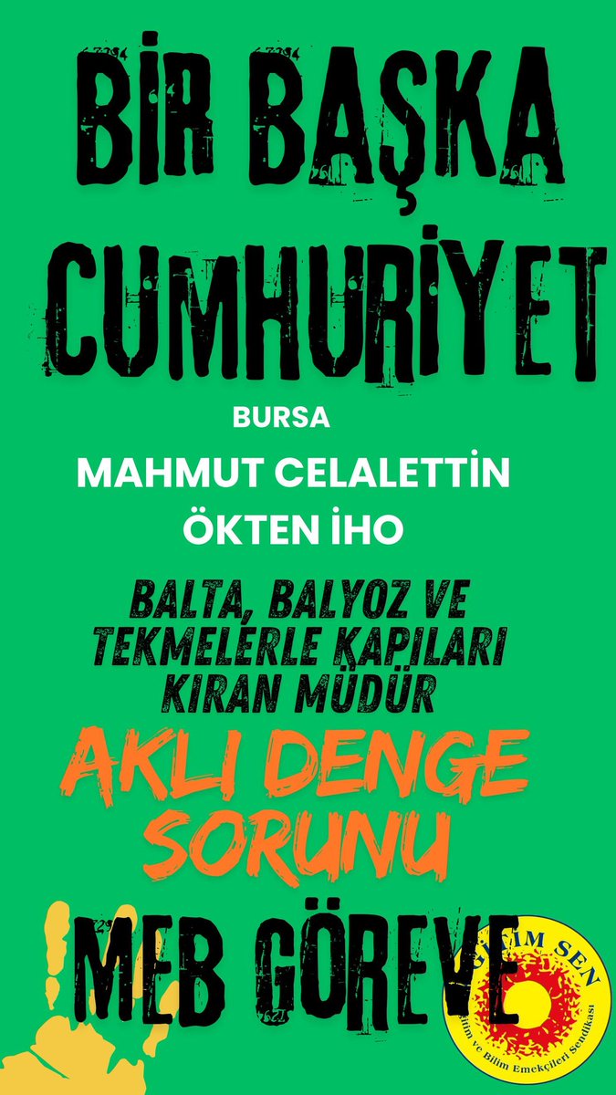 Amed 3 No'lu Şube (@amed3nolusube) on Twitter photo #KindarMüdürOlmaz Okullarımızda şiddet eğilimli, kindar, zorba müdür istemiyoruz. #KindarMüdürOlmaz Okullarımızda şiddet eğilimli, kindar, zorba müdür istemiyoruz.