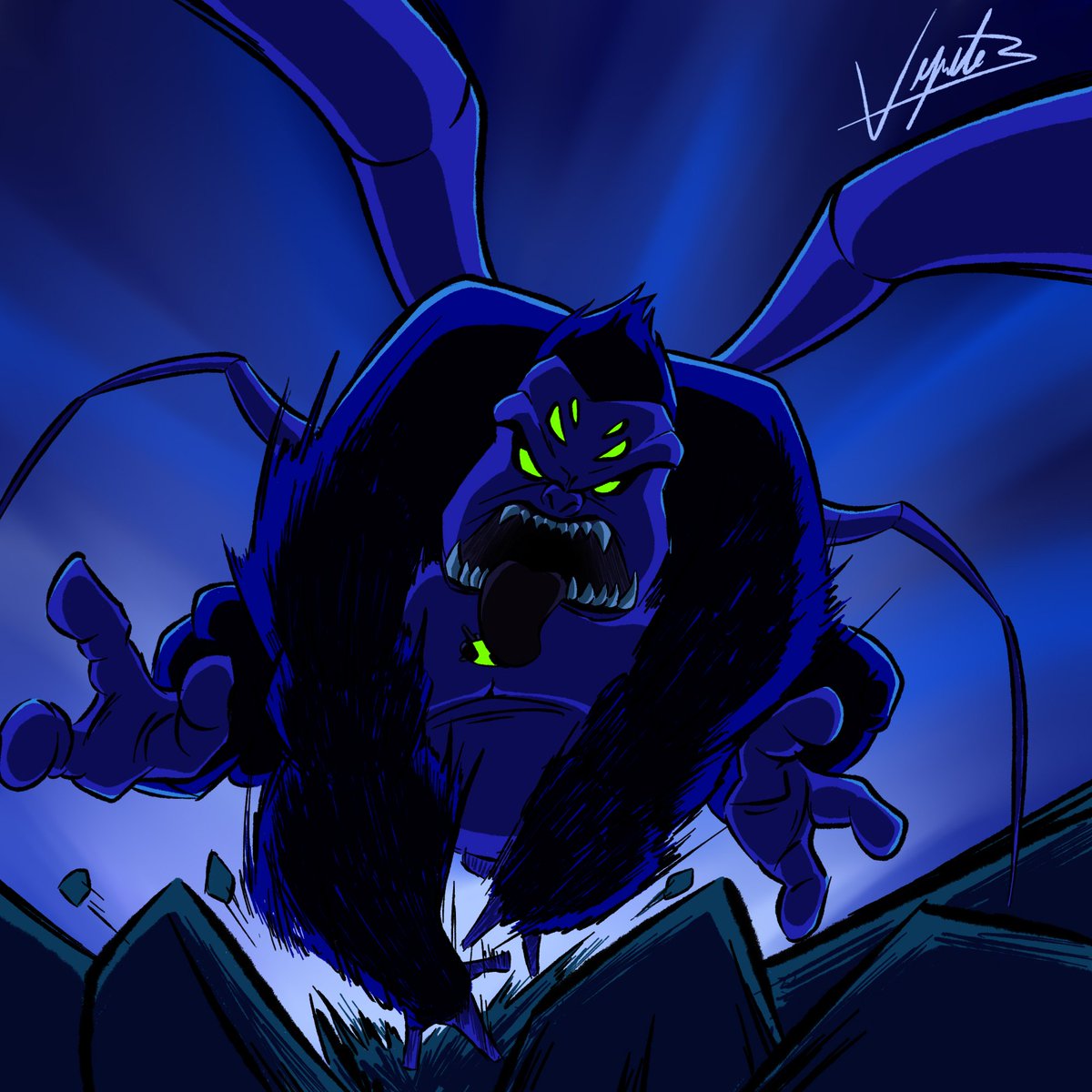 VegetoBlue333's tweet photo. #ben10 #monoarañasupremo #ultimatespidermonkey #ben10ultimatealien #fanart #ilustration https://t.co/MgbH75U8r3