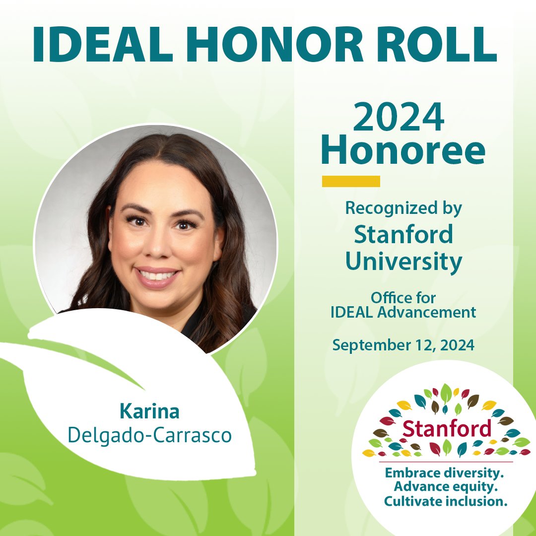 StanfordMedRes (@stanfordmedres) on Twitter photo We are proud to highlight two of our residency staff leaders for being recognized on the Inclusion, Diversity, Equity, and Access in a Learning Environment (IDEAL) Honor Roll this year! Congratulations, <a href="/trepraja04/">Audrey J. Holmes</a> and <a href="/KarinaSDelgadoC/">Karina Delgado-Carrasco</a>! 🥳🤩🎉 We are proud to highlight two of our residency staff leaders for being recognized on the Inclusion, Diversity, Equity, and Access in a Learning Environment (IDEAL) Honor Roll this year! Congratulations, <a href="/trepraja04/">Audrey J. Holmes</a> and <a href="/KarinaSDelgadoC/">Karina Delgado-Carrasco</a>! 🥳🤩🎉