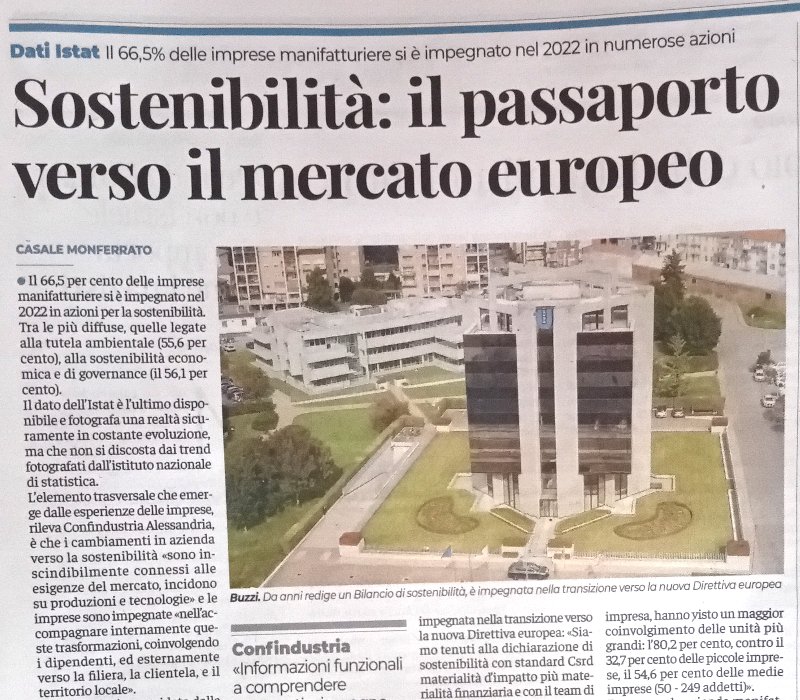 Il 66,5 per cento delle imprese manifatturiere è impegnato in azioni per la sostenibilità #economia #industria #confindustria #sostenibilità #bilancio #ambiente #competitività #export #innovazione #manifattura #istat