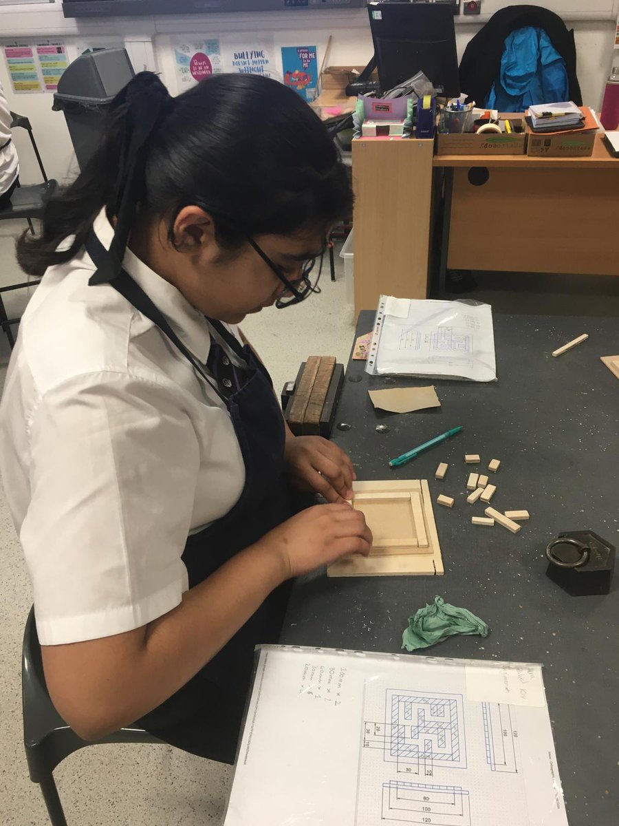CHSGcreativeart's tweet photo. Year 10 maze making. Engaging start to KS4 Engineering. Reading engineering drawings, hand tools and machine tools to prepare them for the first coursework. @Challney_Girls #ocrengineering #ocr #engineeringdesign #girlsinstem #girlsinengineering https://t.co/ABS7SnCpjJ