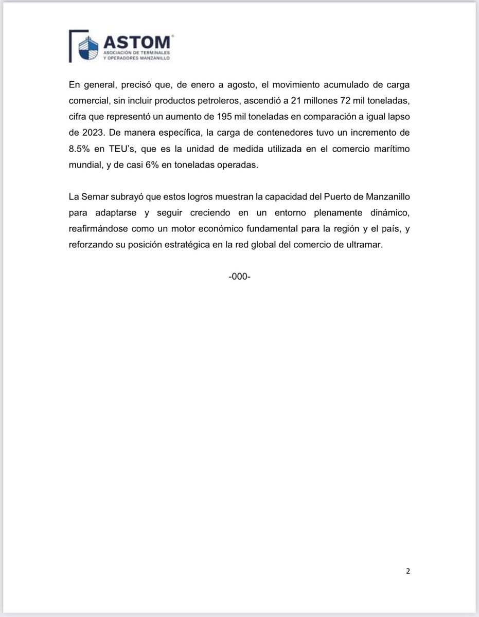 astom_mx's tweet photo. Manzanillo, clave en el comercio marítimo internacional.

#SomosASTOM #RedDeProgresoPortuario 
@ConteconMzoOf  #CorporaciónMultimodal @grupo_tap #HAZESA, #FRIMAN, @_OCUPA @ssamarinemexico

Aquí toda la info👇🏻 https://t.co/QYoPY6chXQ