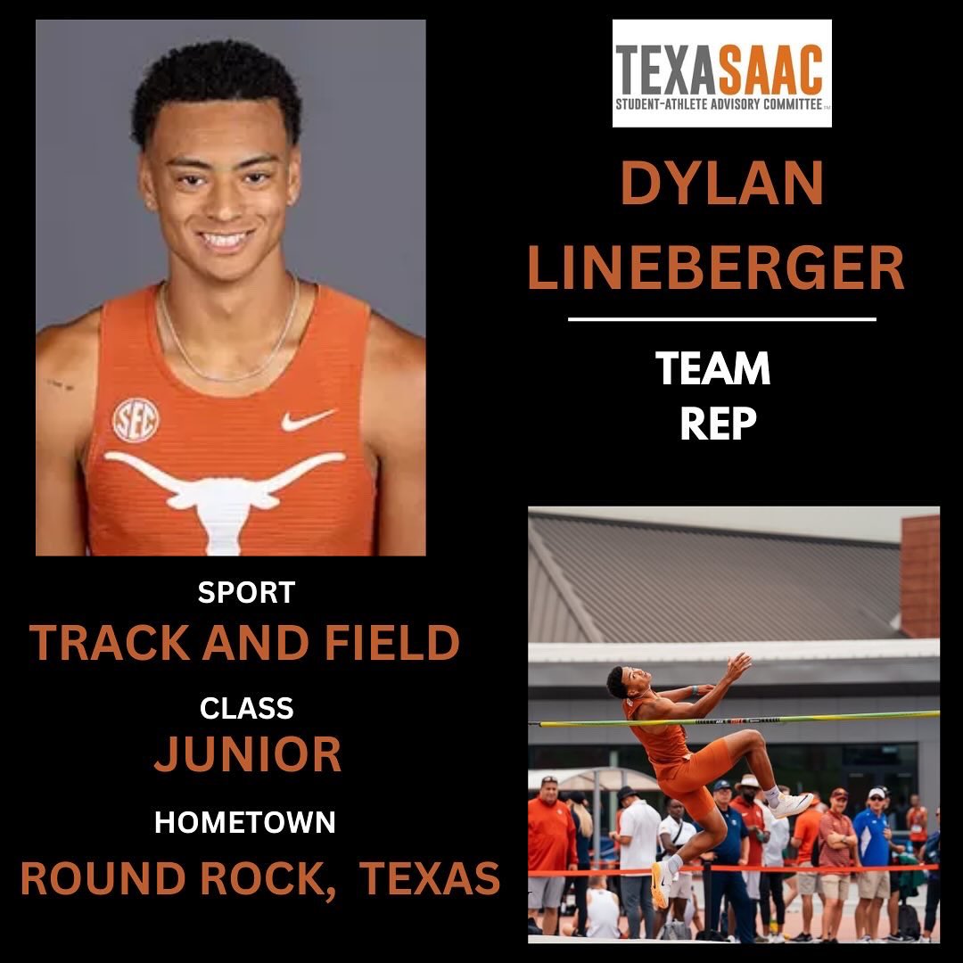 TexasSAAC's tweet image. And last but certainly not least, Menโs Track and Field/Cross Country! Welcome SAAC reps Dylan Lineberger, Jackson Braddock, and Logan Popelka!๐๐ป๐ค๐ผ
We hope you enjoyed getting to see all the faces representing the athletic department this year! Hook โEm!!