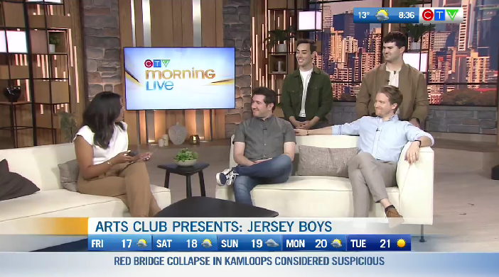 CTVYMVancouver's tweet photo. CTV Morning Live discusses @theArtsClub's production of 'Jersey Boys' with their talented cast! 🎭 #SponsoredContent

https://t.co/WivTGLrVDp https://t.co/iy3cFzCROi