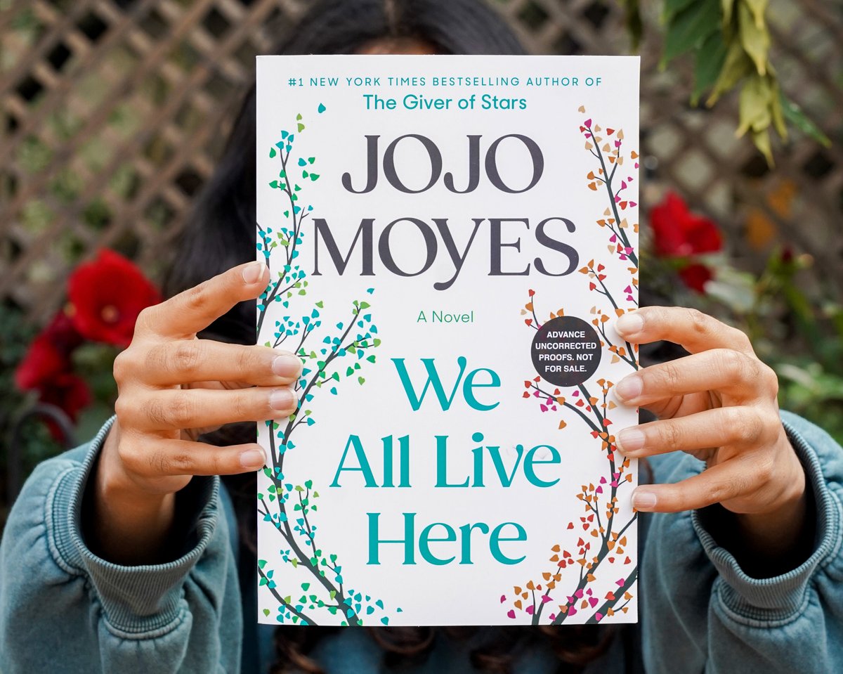 ☎️ Calling all Jojo Moyes fans! The NYT bestselling author of Me Before You and The Giver of Stars returns next year with WE ALL LIVE HERE, a heartfelt tale about love and what it means to be family.

Enter our giveaway for a chance to win an early copy 👉 bit.ly/3B9pBln