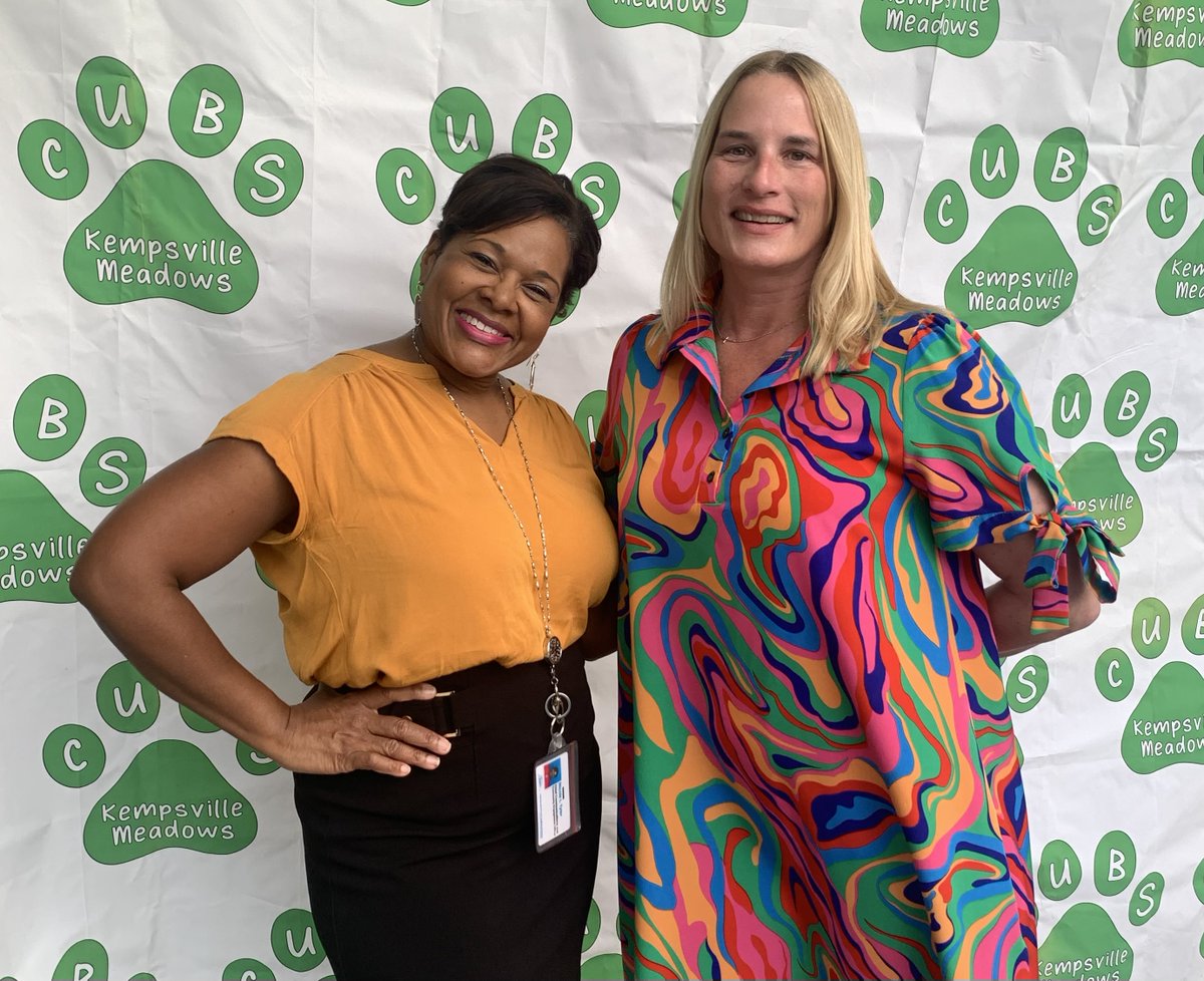 We were thrilled to have Nicole Livas <a href="/LivasNicole/">Nicole Livas</a> come out to our open house last night at Kempsville Meadows ES! She was once a student here and always a Cub! <a href="/vbschools/">VBSchools</a>