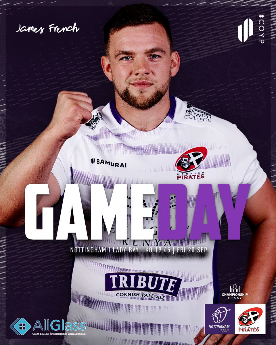 CornishPirates1's tweet image. 𝗚𝗔𝗠𝗘 𝗗𝗔𝗬 🙌🏻 

Time to get down to business in our new @samuraisportswear away threads 👌🏻 

@allglasscorn l #COYP