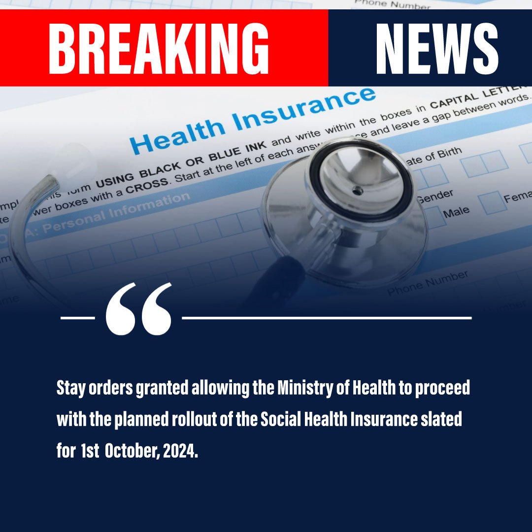 Ireenah_'s tweet image. The stay of execution on the High Court ruling means Kenya’s healthcare system can continue operating under the new statutes, ensuring the planned Universal Health Coverage launch in October 2024 goes ahead as intended.
#AllSystemsGo
#SocialHealthAuthority