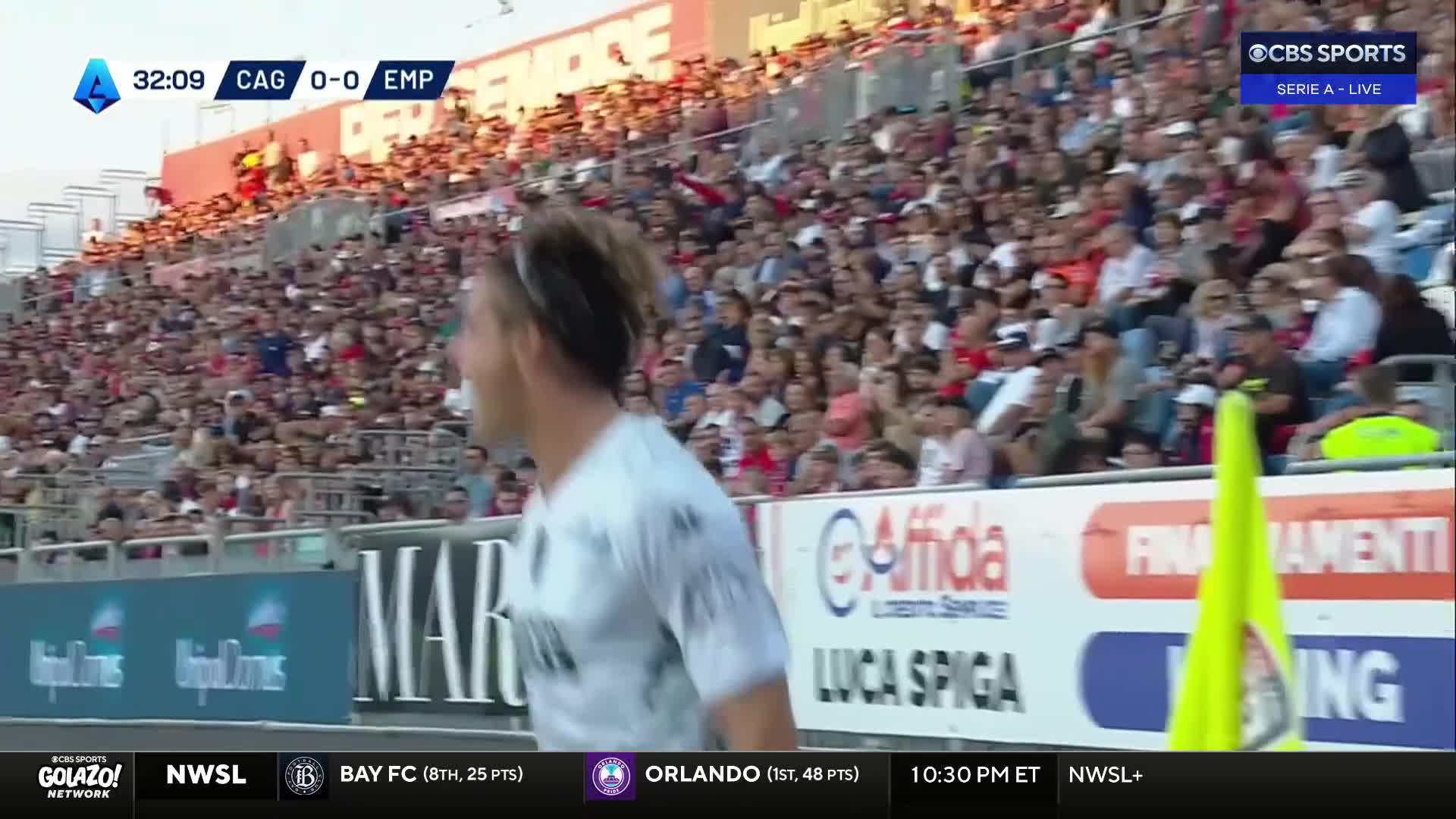 Lorenzo Colombo finishes an excellent pass from Tino Anjorin for Empoli 💫