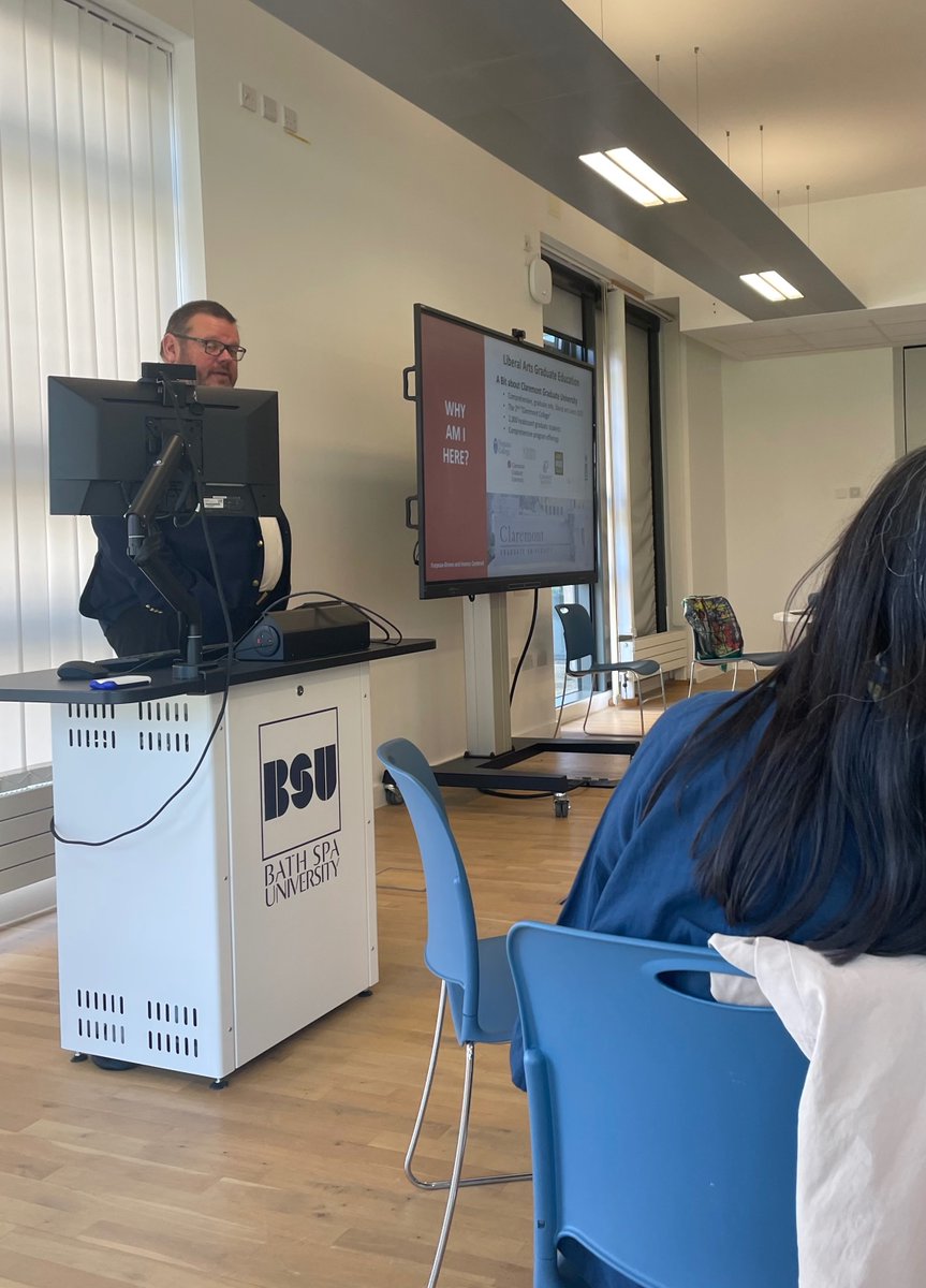 CGUnews's tweet photo. 🌍 CGU was proudly represented at the 10th Annual Global Academy of Liberal Arts (GALA) conference held at Bath Spa University in England. This year’s theme, "How can the liberal arts help a world in crisis?" resonated strongly with CGU faculty and students, who shared their interdisciplinary work across various fields.

Featured speakers included @DruckerSchool Dean David Sprott, Professor Josh Goode, and Cultural Studies PhD student Natalia Brazao-Cartas. Their presentations highlighted CGU’s commitment to leveraging the liberal arts to address global challenges through research, curriculum, and innovative programs.

As a founding member of the GALA network, CGU continues to lead with purpose. @gala_network