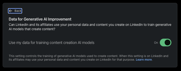 InterchainMe's tweet image. LinkedIn&apos;s silent on this, but you don&apos;t have to be. Share your expertise on your terms. Opt out of AI training if you wish: linkedin.com/mypreferences/…

#ShareSmart #PrivacyFirst #LinkedInAI #OptOutMovement