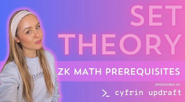 CiaraNightingal's tweet image. I’ve started a little series breaking down the zero-knowledge math prerequisites 

First up set theory 🩷
