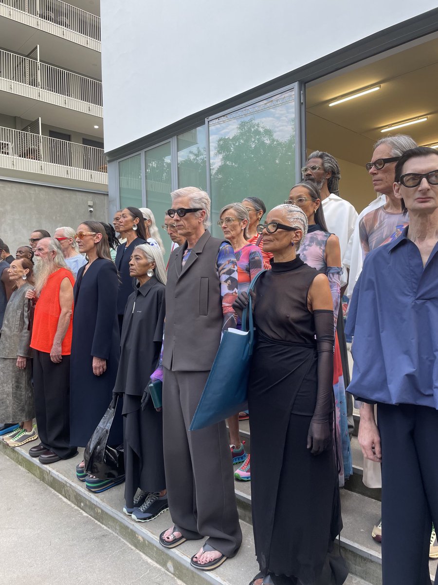 Sunnei’s models of a certain age, in a 10th anniversary show about time.