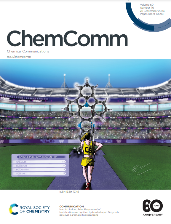 Artur Kasprzak (@kasprzak_wut) on Twitter photo Our recent joint work with <a href="/lindner_marcin/">MarcinLindner</a> <a href="/IOC_PAS/">Institute of Organic Chemistry, PAS</a> has just been promoted on the <a href="/ChemCommun/">Chemical Communications</a> <a href="/RoySocChem/">Royal Society of Chemistry</a> front cover! 🥳📰
Great cover image designed by <a href="/CroviniEttore/">Ettore Crovini</a>🎨💻
#ChemComm60
pubs.rsc.org/en/content/art…
<a href="/NCN_PL/">Narodowe Centrum Nauki</a> <a href="/WUT_edu/">Warsaw University of Technology</a> <a href="/wch_pw/">Wydział Chemiczny PW</a> <a href="/PW_edu/">Politechnika Warszawska</a> <a href="/KBM_WUT/">KBM</a> Our recent joint work with <a href="/lindner_marcin/">MarcinLindner</a> <a href="/IOC_PAS/">Institute of Organic Chemistry, PAS</a> has just been promoted on the <a href="/ChemCommun/">Chemical Communications</a> <a href="/RoySocChem/">Royal Society of Chemistry</a> front cover! 🥳📰
Great cover image designed by <a href="/CroviniEttore/">Ettore Crovini</a>🎨💻
#ChemComm60
pubs.rsc.org/en/content/art…
<a href="/NCN_PL/">Narodowe Centrum Nauki</a> <a href="/WUT_edu/">Warsaw University of Technology</a> <a href="/wch_pw/">Wydział Chemiczny PW</a> <a href="/PW_edu/">Politechnika Warszawska</a> <a href="/KBM_WUT/">KBM</a>