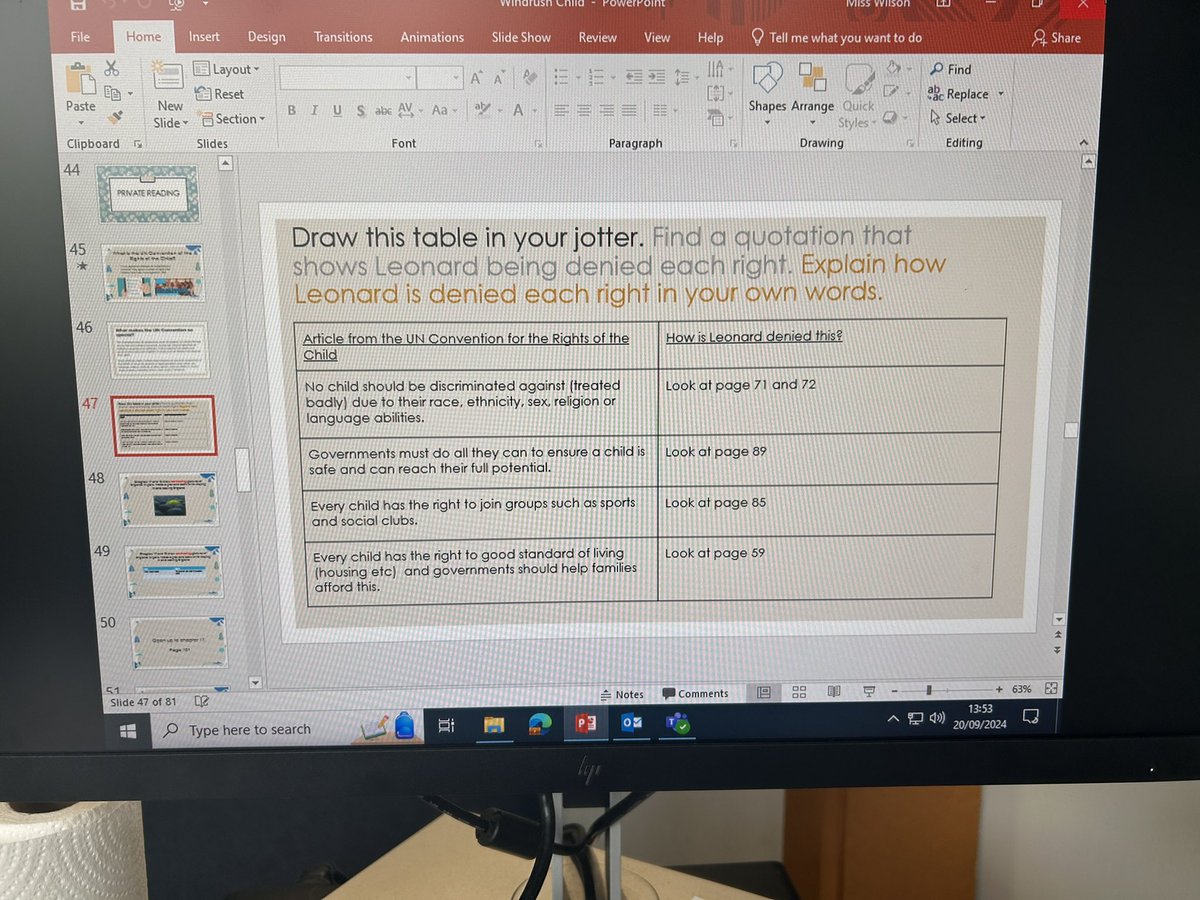S1.3 we’re discovering how Leonard had his rights denied within “Windrush Child” #uncrc