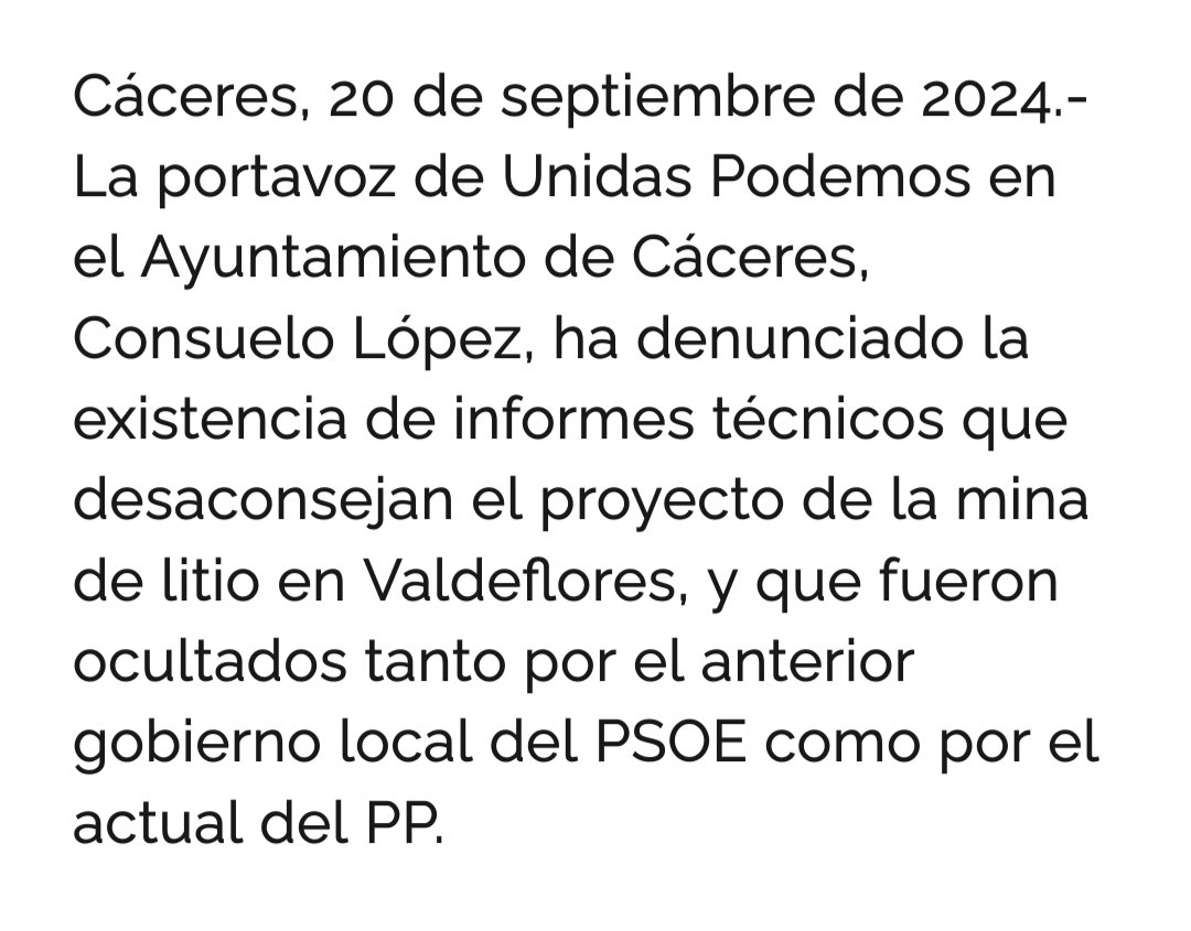 mlinaje's tweet photo. Han ocultado informes técnicos de forma deliberada contándote que la mina podría ser viable.

Los técnicos "de verdad" tienen claro que no es viable.

¿Qué te parece que te engañen los políticos a los que pagan usando técnicos puestos a dedo?
#NoALaMinaCC
https://t.co/F9TxwgUlO3 https://t.co/MYjYHn5jFA